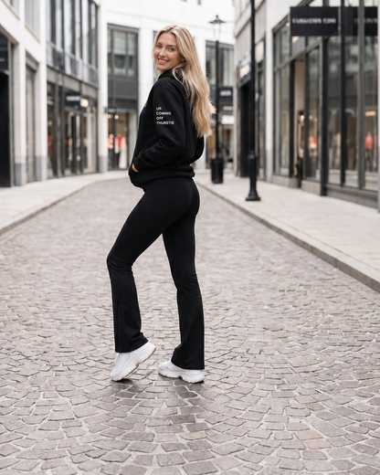 THURSTIE Heavyweight  Hoodie- Left Sleeve Tagline