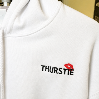 THURSTIE Heavyweight Hoodie- Back Tagline