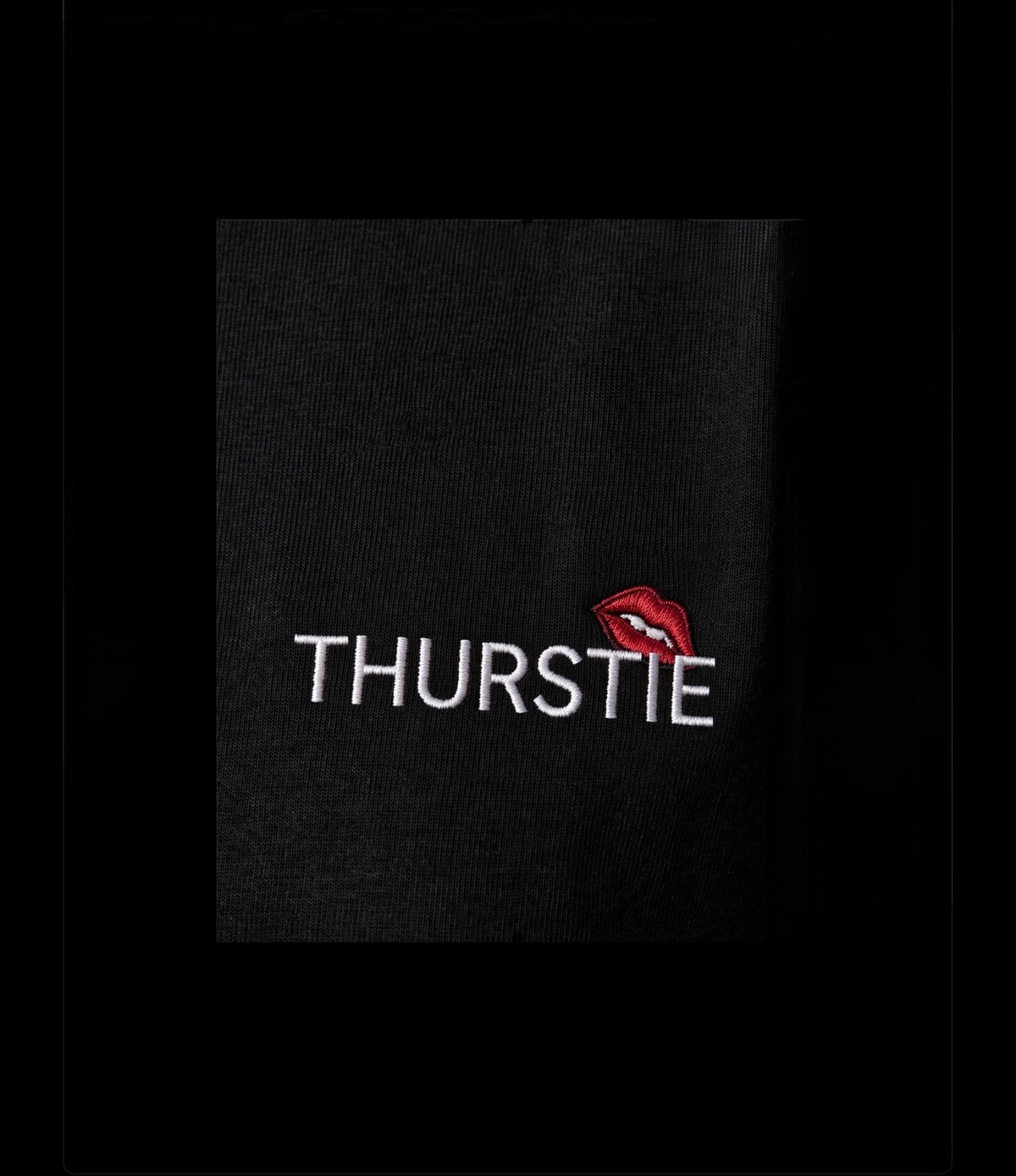 THURSTIE Relaxed Hoodie-Back Tagline