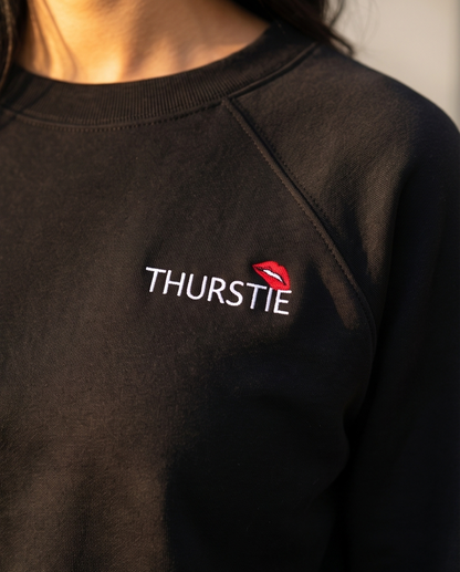 Thurstie Women Raglan Pullover Fleece Sweatshirt