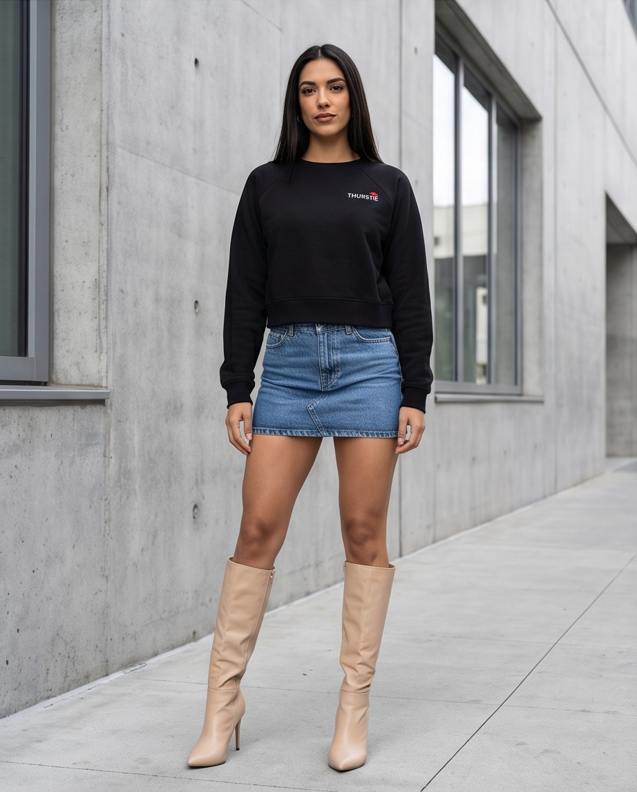 Thurstie Women Raglan Pullover Fleece Sweatshirt