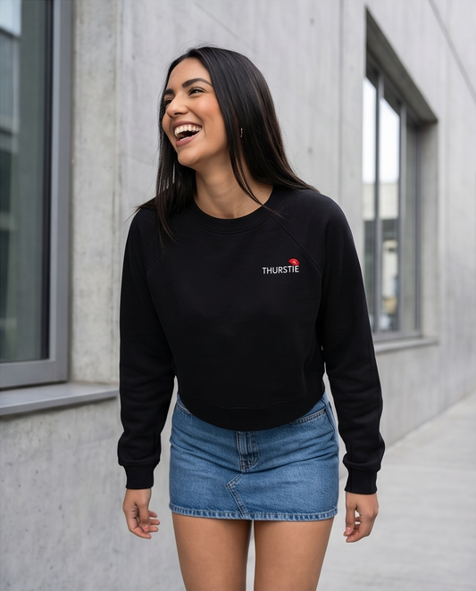 Thurstie Women Raglan Pullover Fleece Sweatshirt